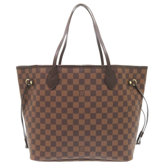 LOUIS VUITTON Brown Damier Neverfull MM Tote Bag - Picture 3 of 10